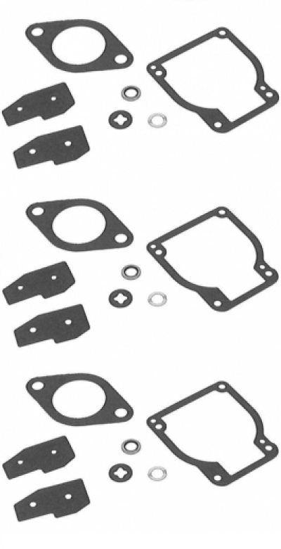 Carburettor Gasket Kit 30HP - 125HP 2 Stroke Mercury Mariner Outboard (3 PACK) image