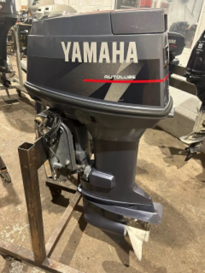 1997 YAMAHA 70HP 2 Stroke Long Shaft Power Trim Outboard Serviced Remotes image