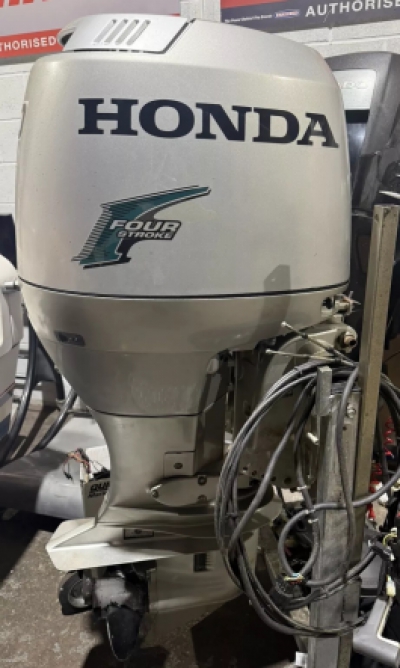 2006 HONDA 90HP 4 Stroke Power Trim & Tilt Outboard Fully Serviced with Remotes & Rev Counter Gauge image