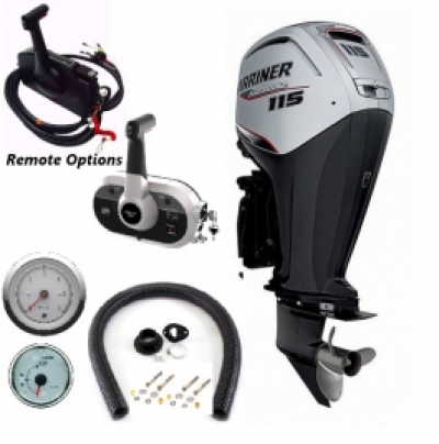 115HP Mariner F115EXLPT Command Thrust Extra Long 25" Shaft Power Trim EFi 4 Stroke Remote Control Outboard Motor  !! CLEARANCE SALE !! image