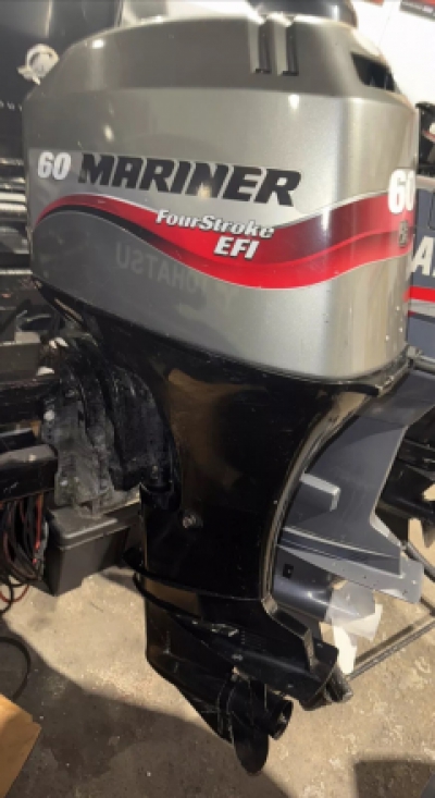 2006 MARINER 60HP EFi 4 Stroke Power Trim & Tilt Fuel Injected Outboard Serviced with Remotes image