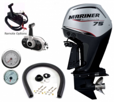 75HP Mariner F75ELPT Long Shaft Power Trim EFi 4 Stroke Remote Control Outboard Motor  !! CLEARANCE SALE !! image