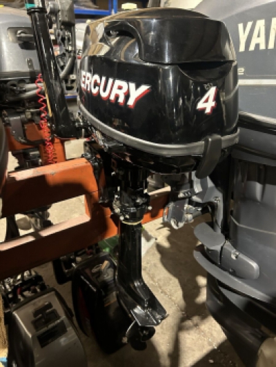 MERCURY 4HP 4 STROKE Manual Start Short Shaft Tiller Control Outboard 2011 image