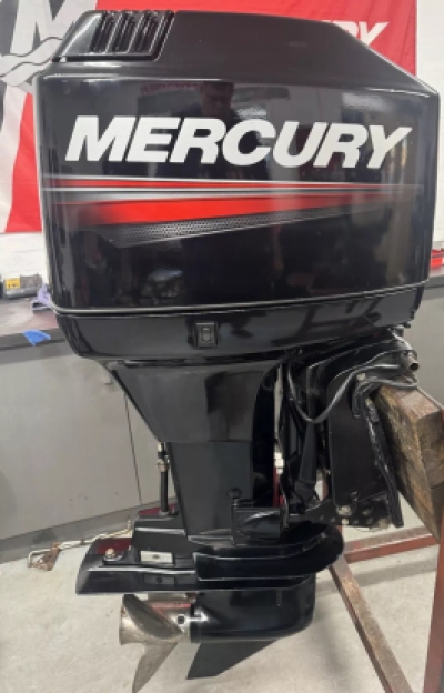 2004 MERCURY 90HP 2 Stroke Power Trim Outboard Fully Serviced & Remotes NEW POWERHEAD!!  image