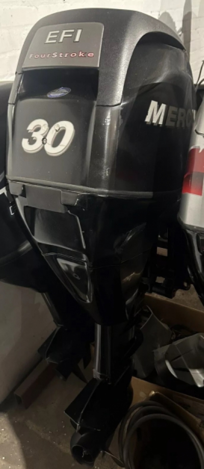 2013 MERCURY 30HP EFi Long Shaft Power Tilt Outboard Fully Serviced with Remotes image