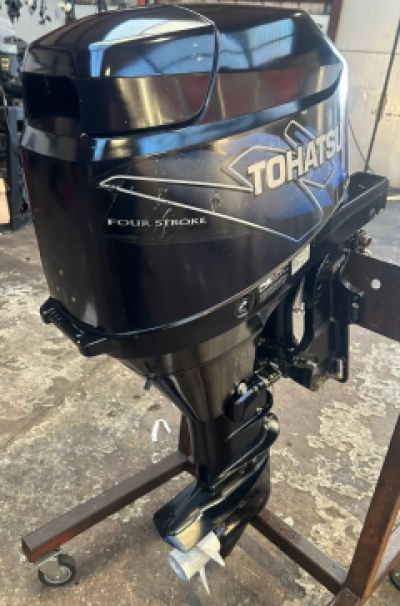 2006 TOHATSU 25HP EFi Long Shaft Power Tilt Outboard Fully Serviced with Remotes image