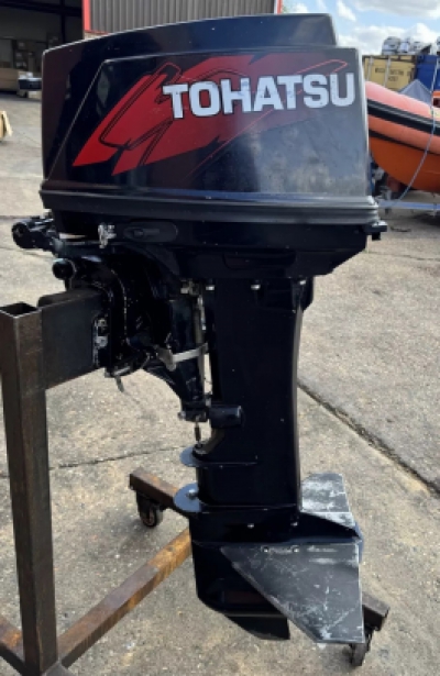 30HP TOHATSU 2 Stroke Long Shaft OUTBOARD Manual & Electric Start with Remotes 2006 Model Fully Serviced image