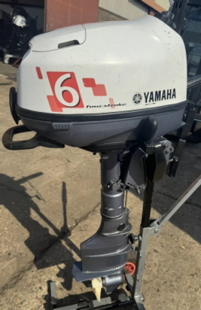 2010 6HP YAMAHA F6C Tiller Control Long Shaft 4 Stroke Outboard Serviced image