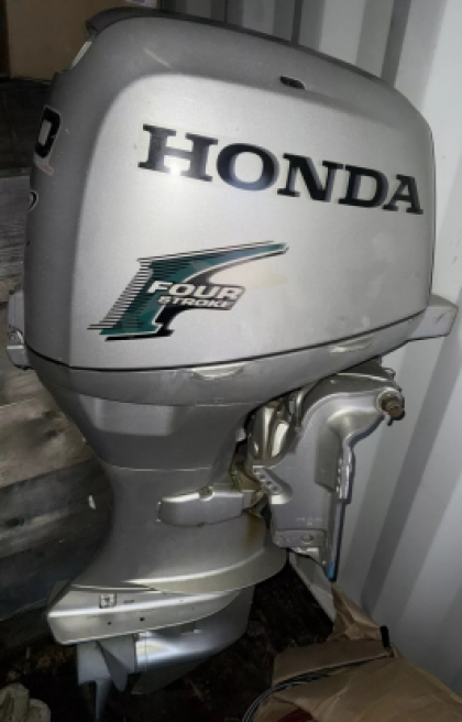 2012 HONDA 50HP EFi Long Shaft Power Trim Outboard Remotes & Rev Counter Gauge image