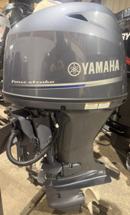 2022 YAMAHA 60HP EFi 4 Stroke Power Trim & Tilt Outboard Serviced Remotes Gauge F60 image