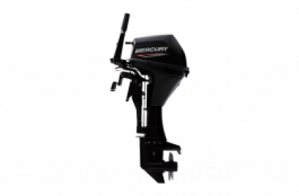 9.9HP Mercury F9.9MH EFi Long Shaft Command Thrust 4 Stroke Tiller Control Outboard Motor with 12L Fuel Tank & Line image