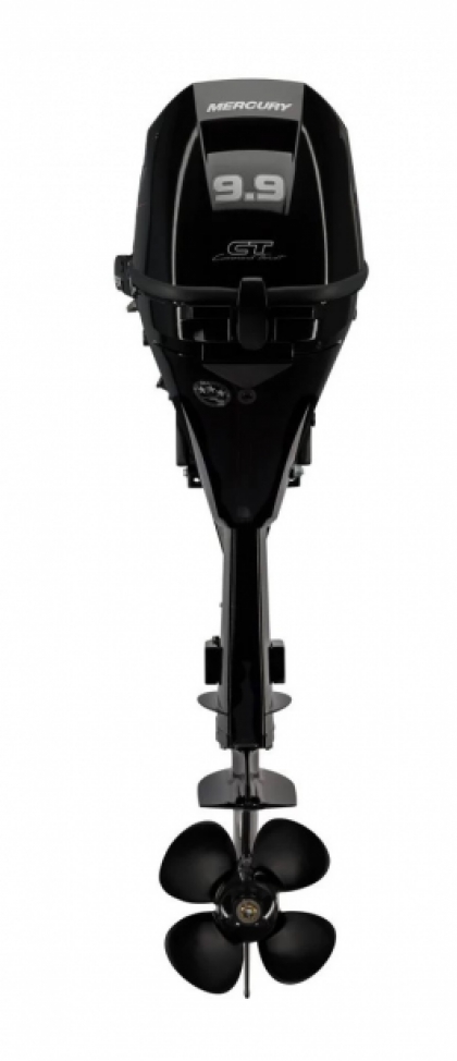 9.9HP Mercury F9.9EL Command Thrust Electric Start Long Shaft 4 Stroke Outboard Motor with Remotes, 12L Tank & Line image