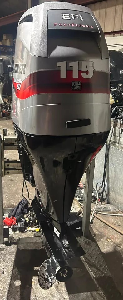 2010 MARINER 115HP 4 STROKE LONG SHAFT F115 OUTBOARD 205 Hrs!!! REMOTES GAUGES image